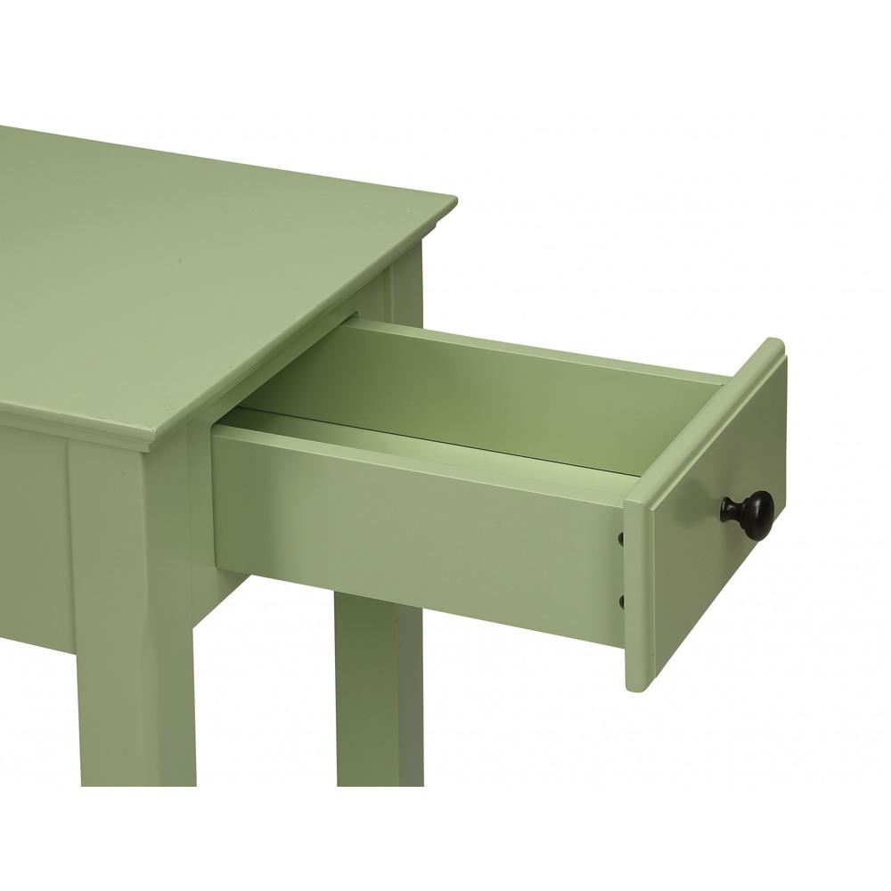 Cutie Compact Pale Green Single Drawer End Table. Picture 2