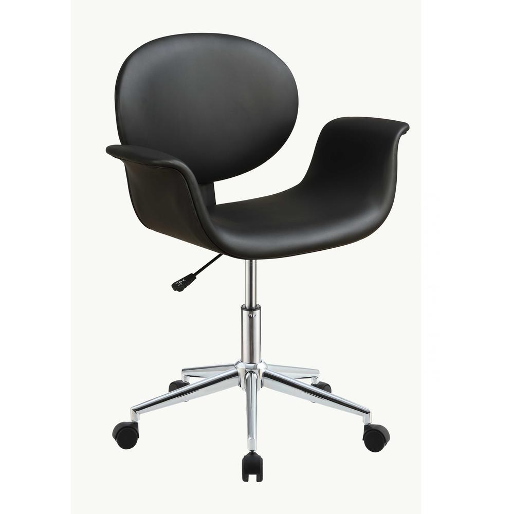 27" X 24" X 34" Black Pu Office Chair - 286620. Picture 1