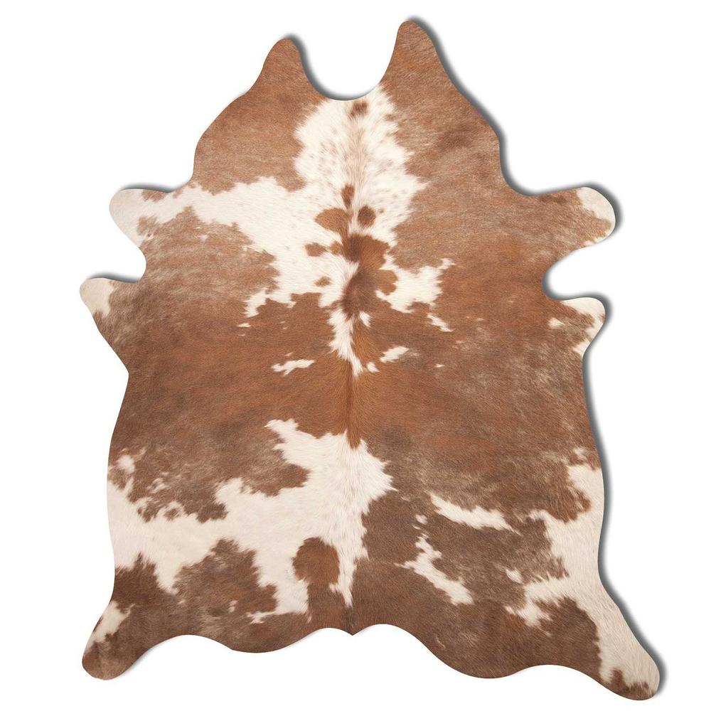 72" x 84" Brown and White, Cowhide - Rug - 293173. Picture 2