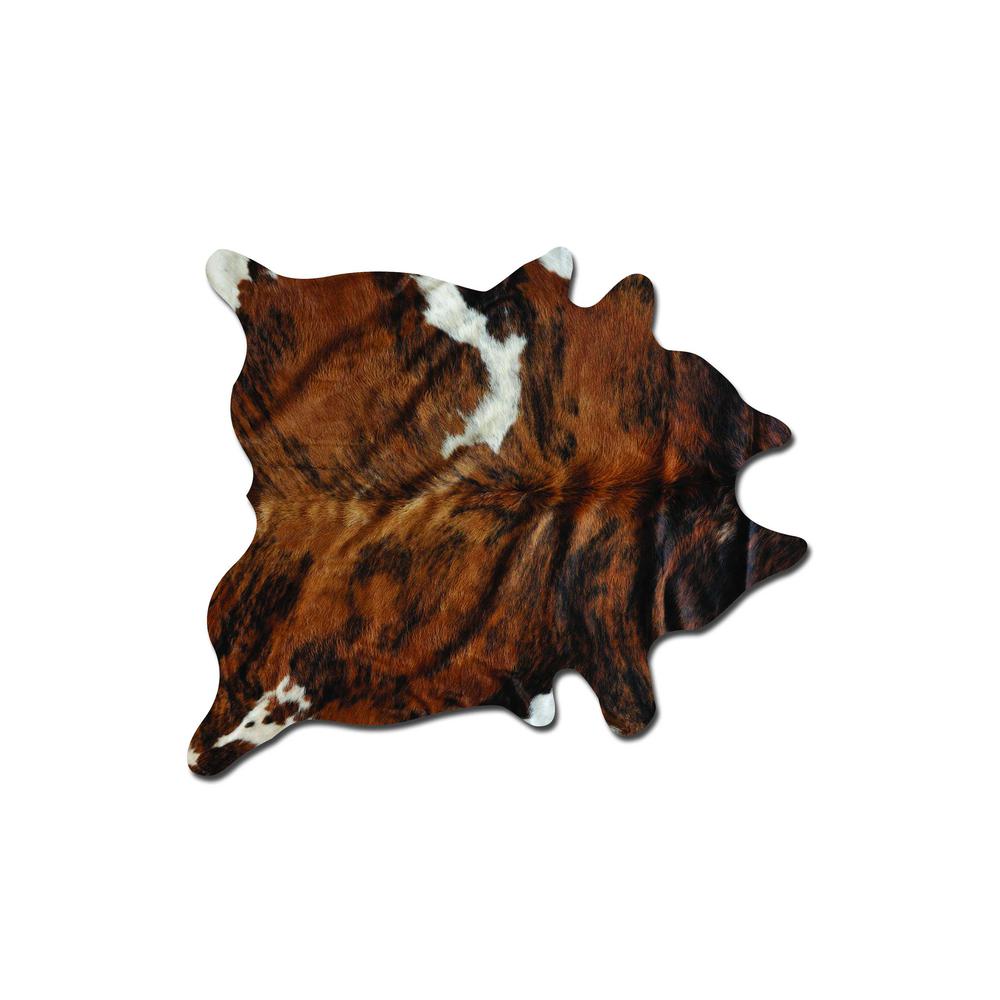 72" x 84" Classic and Brindle, Cowhide - Rug - 293176. The main picture.