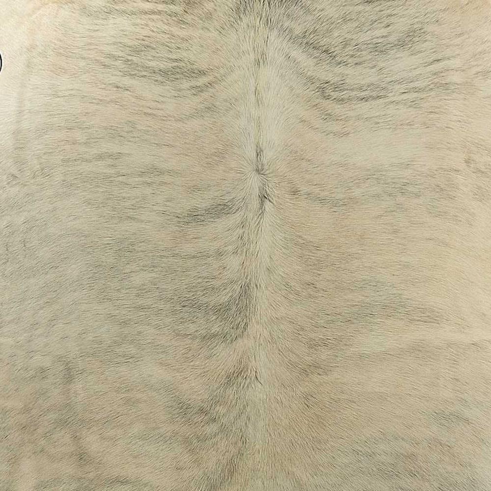 6' x 7' Light Taupe and Brown Exotic Cowhide  Rug - 293177. Picture 1