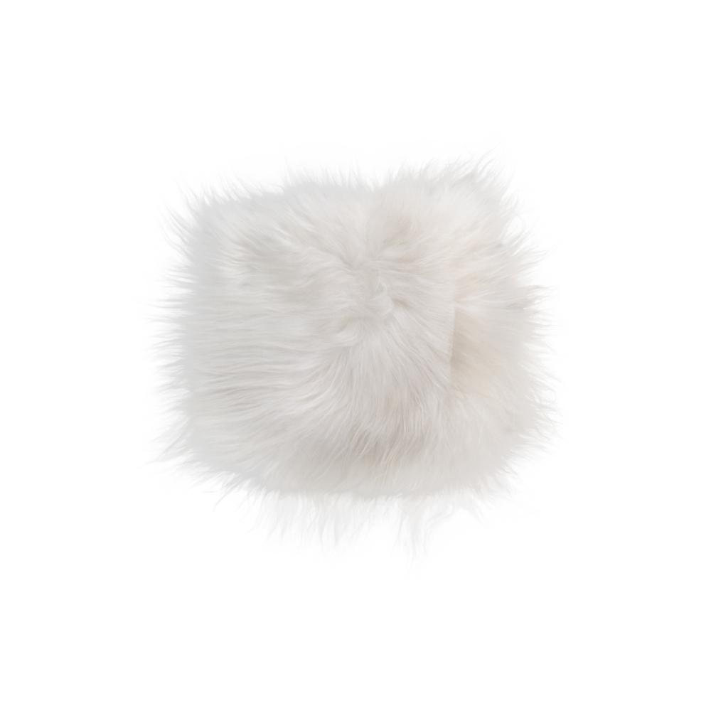 Natural Sheepskin White Square Super Soft Chair Pad - 294265. The main picture.