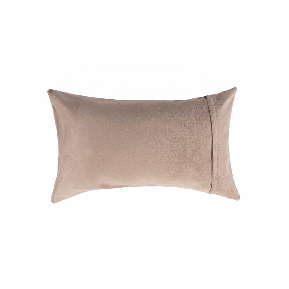 Light Brown Natural Cowhide Lumbar Pillow - 294273. Picture 1