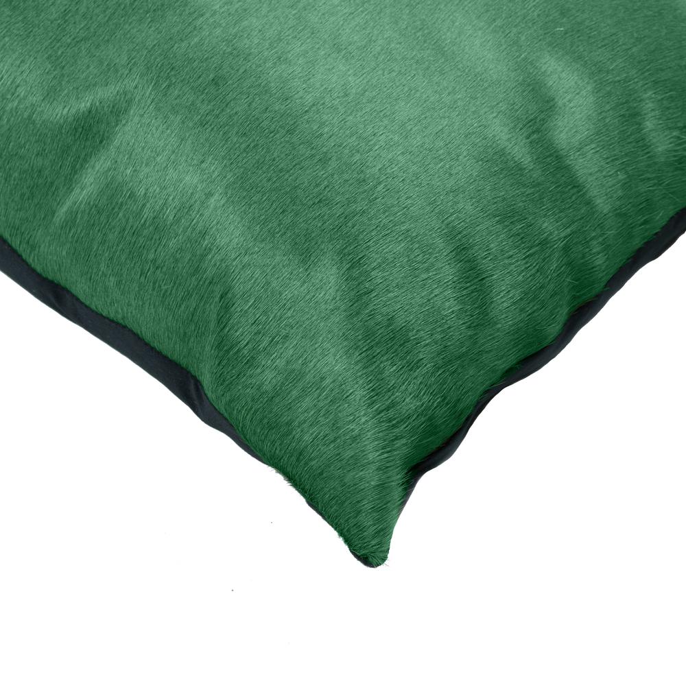 18" x 18" x 5" Verde Cowhide  Pillow - 316664. Picture 2