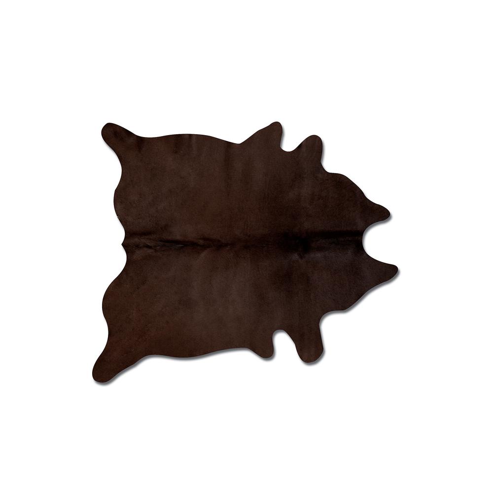 72" x 84" Chocolate, Cowhide - Rug - 316707. Picture 1