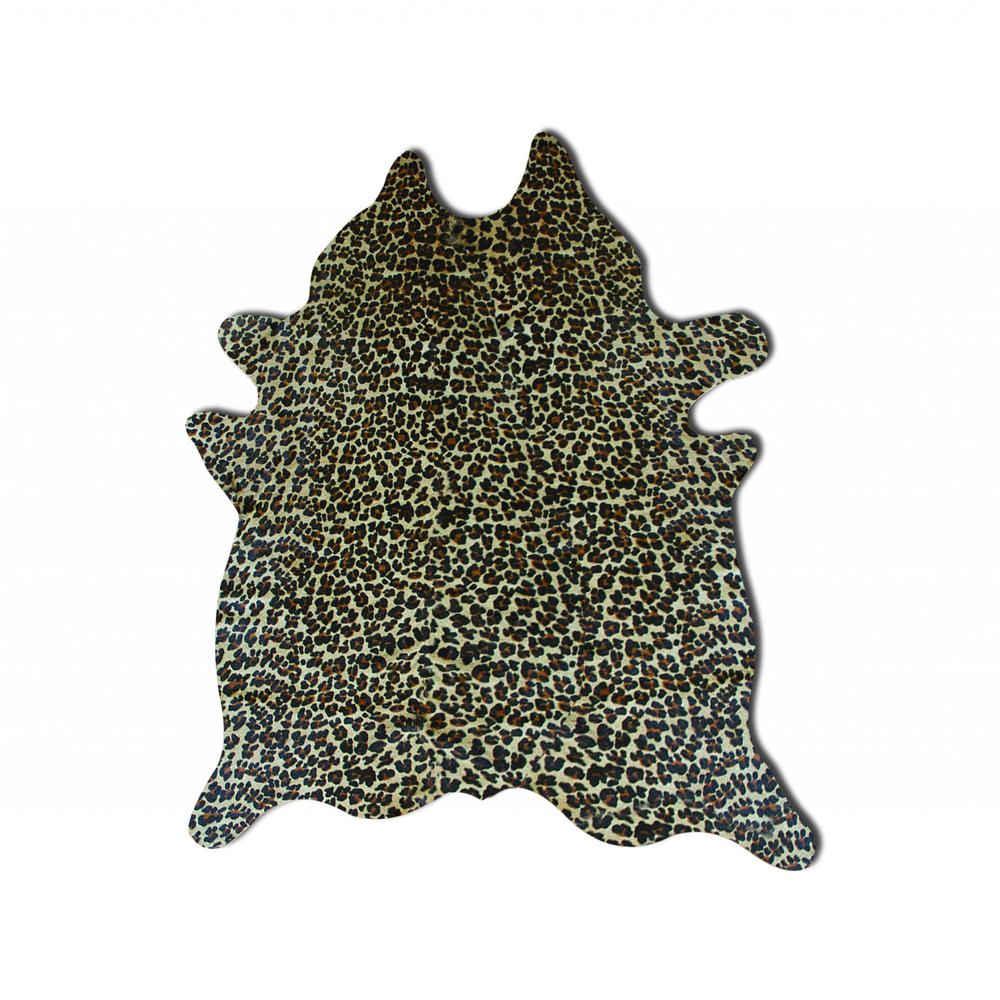 72" x 84" Leopard, Cowhide - Rug - 316720. Picture 1