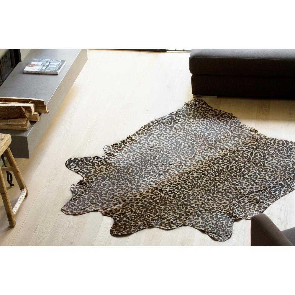 72" x 84" Leopard, Cowhide - Rug - 316720. Picture 3