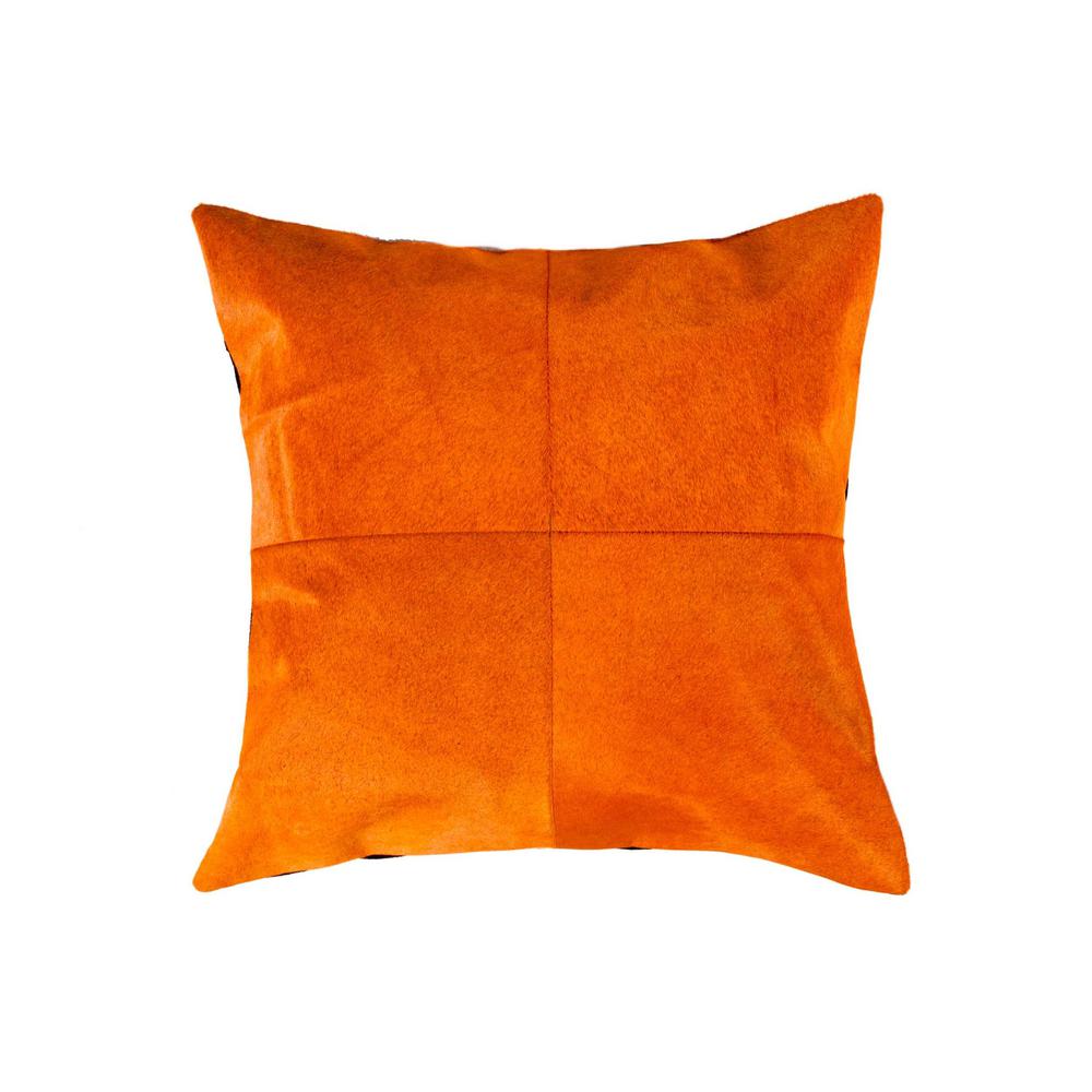 18" x 18" x 5" Orange Quattro  Pillow - 316756. Picture 1