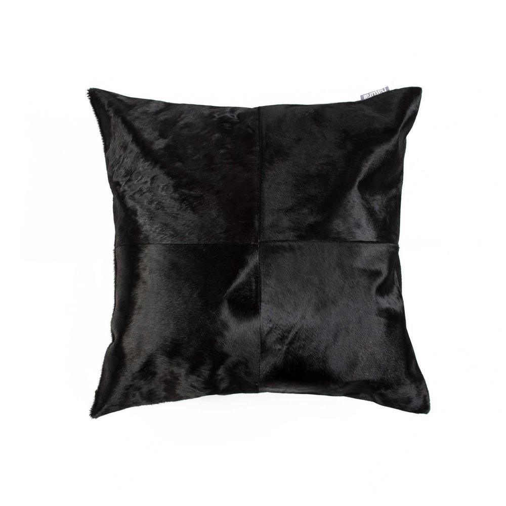 18" x 18" x 5" Black Quattro  Pillow - 316760. Picture 1
