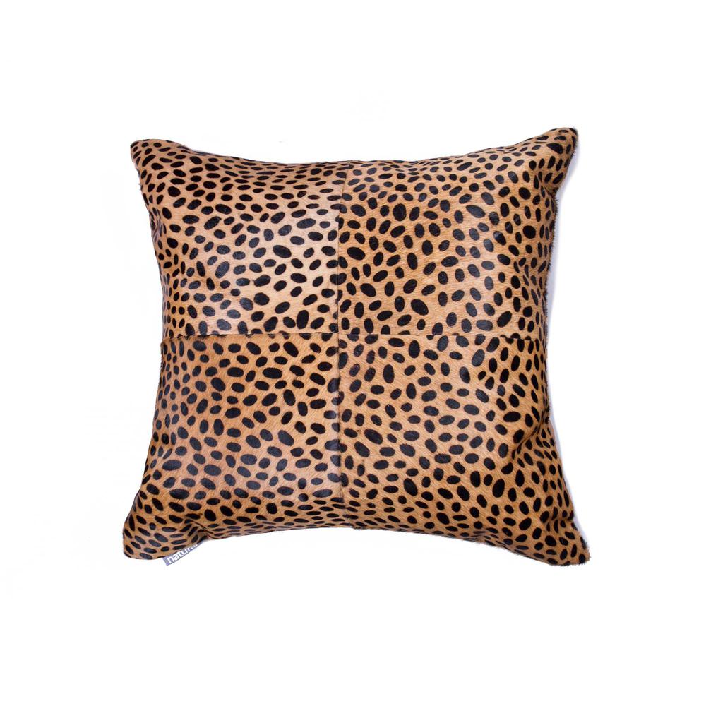 18" x 18" x 5" Cheetah Quattro  Pillow - 316828. Picture 1