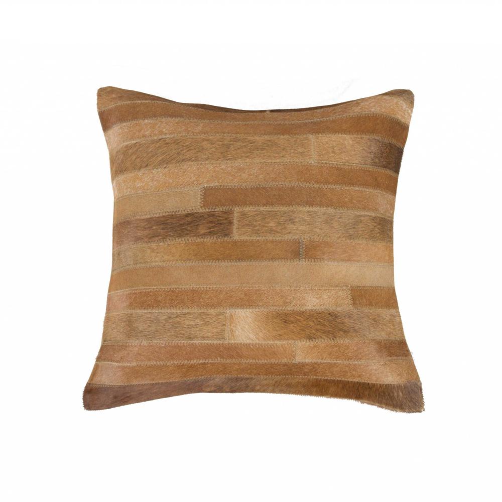 18" x 18" x 5" Brown  Pillow - 316832. Picture 1