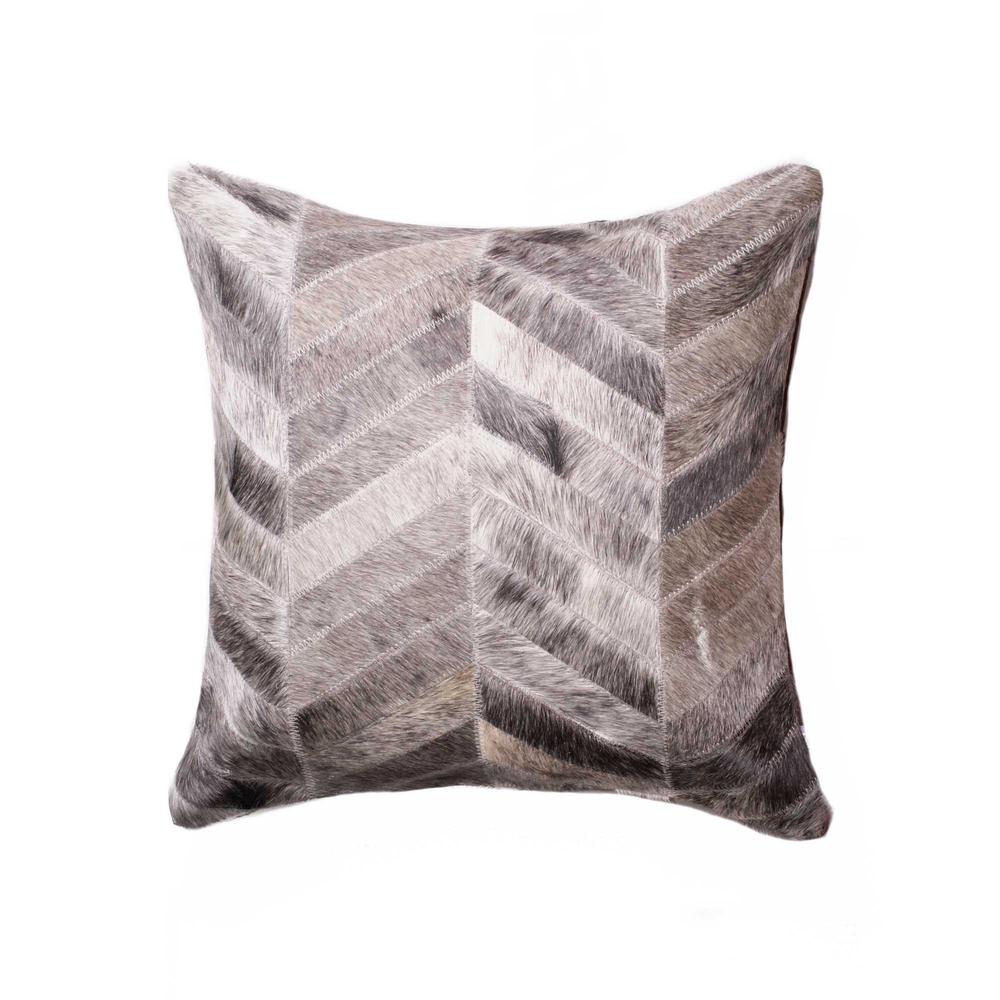 18" x 18" x 5" Gray  Pillow - 316838. Picture 1