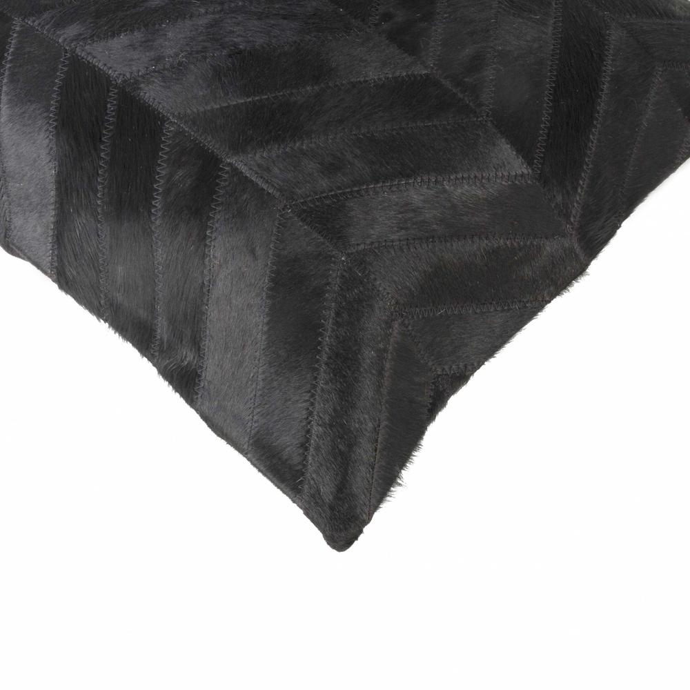 18" x 18" x 5" Black And Natural  Pillow - 316839. Picture 2
