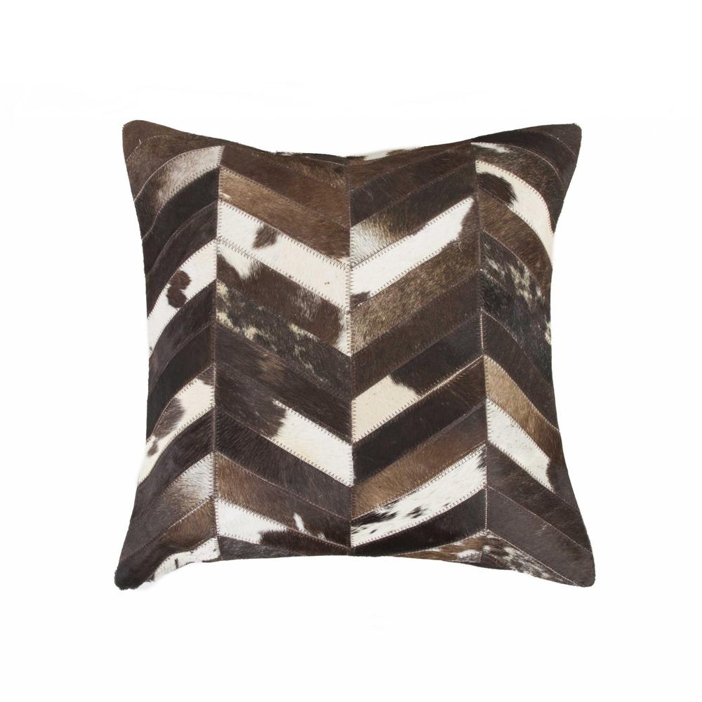 18" x 18" x 5" Chocolate And Natural  Pillow - 316844. Picture 1