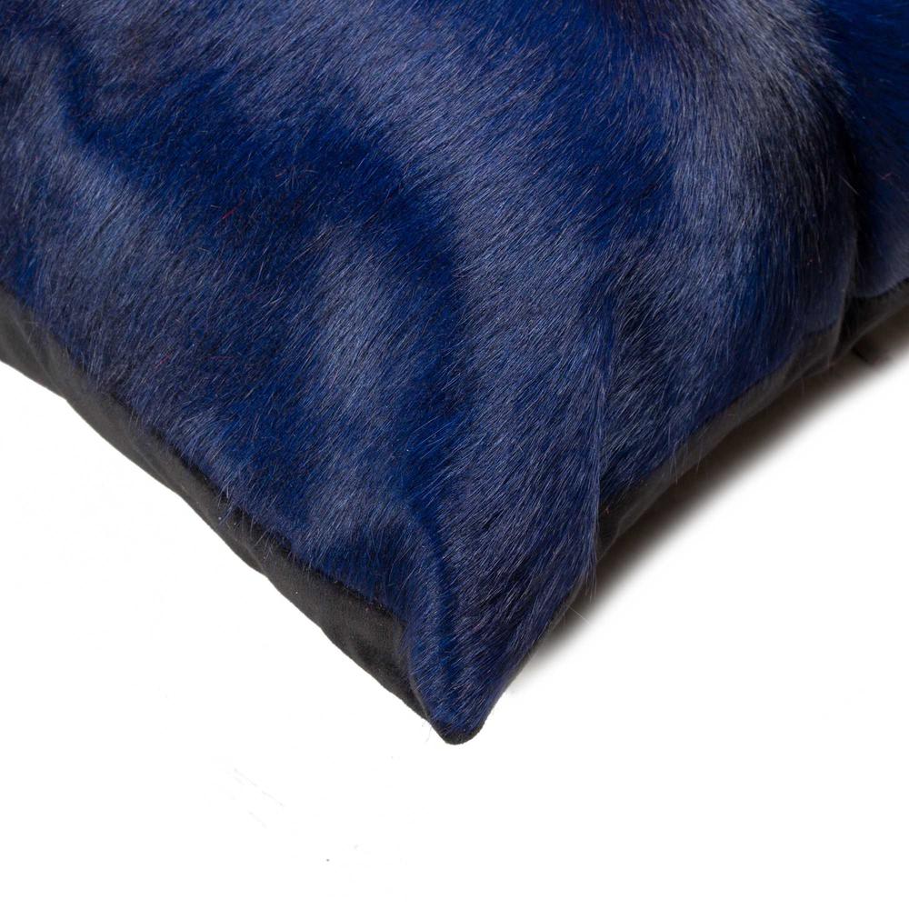 12" x 20" x 5" Navy Cowhide  Pillow 2 Pack - 317116. Picture 2