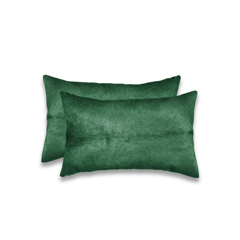 12" x 20" x 5" Verde Cowhide  Pillow 2 Pack - 317288. Picture 1