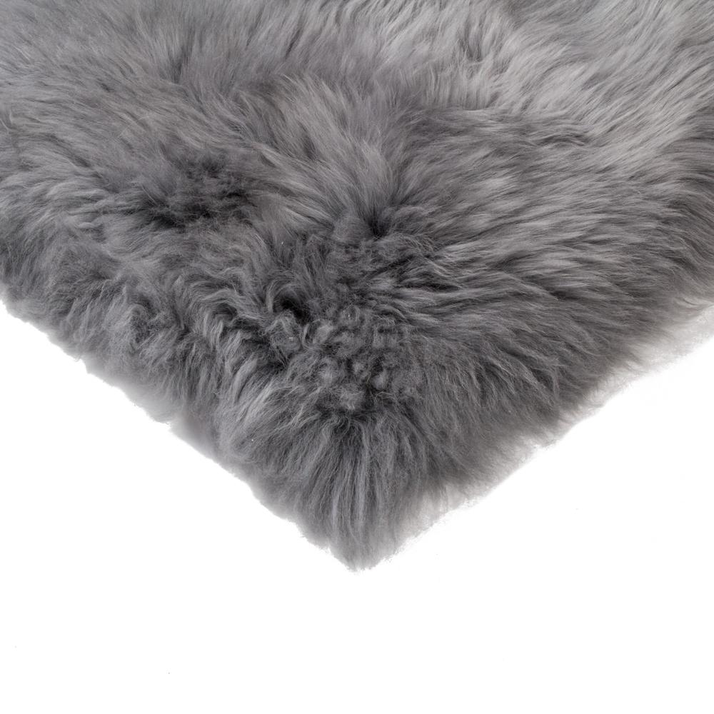 Gray Natural Sheepskin Seat Chair Cover - 317292. Picture 4
