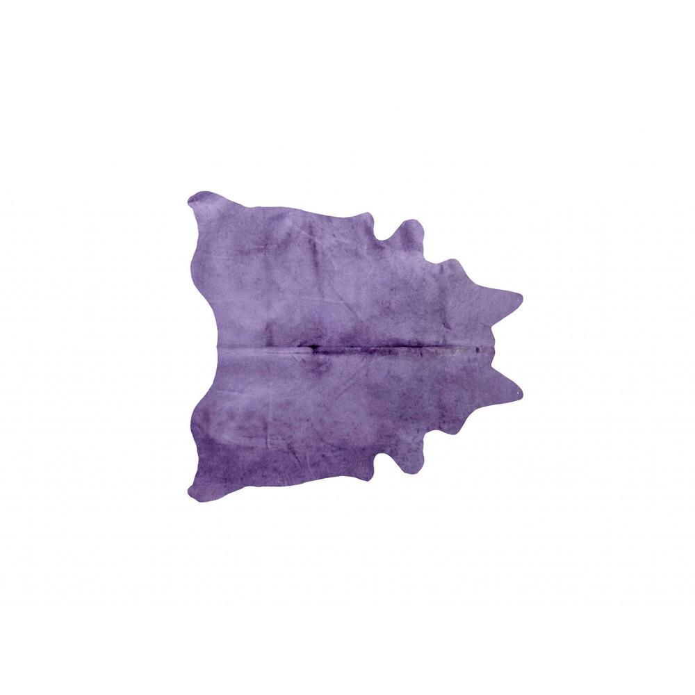 60" x 84" Purple Cowhide - Area Rug - 317311. Picture 1