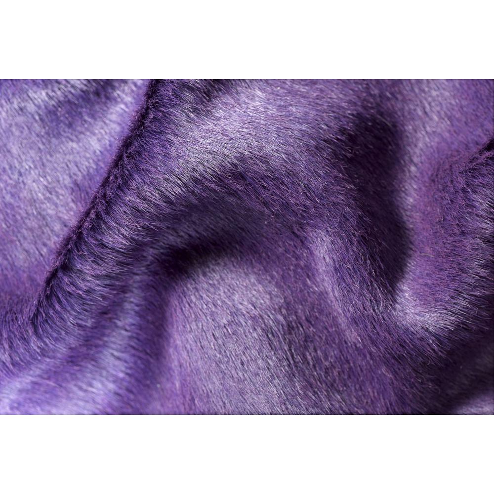 60" x 84" Purple Cowhide - Area Rug - 317311. Picture 2