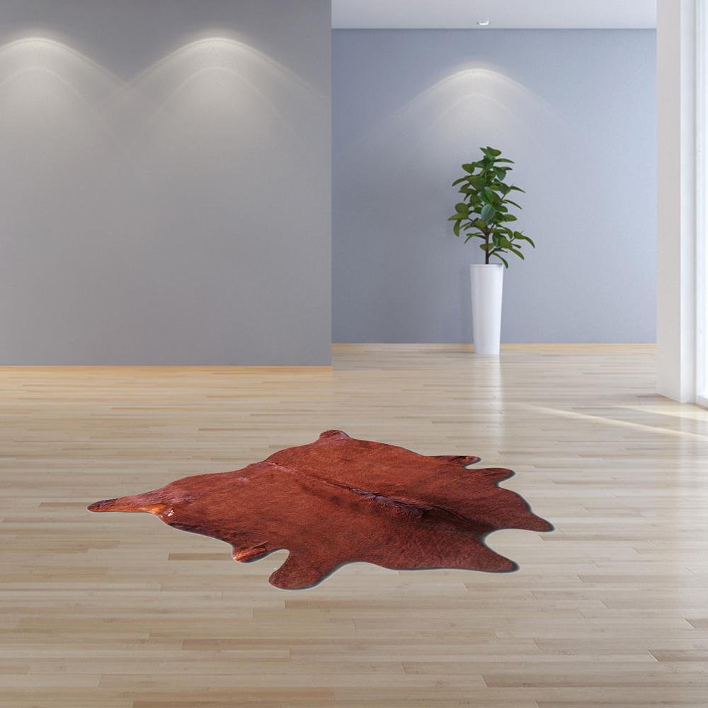 60" x 84" Brown Cowhide - Area Rug - 317313. Picture 4