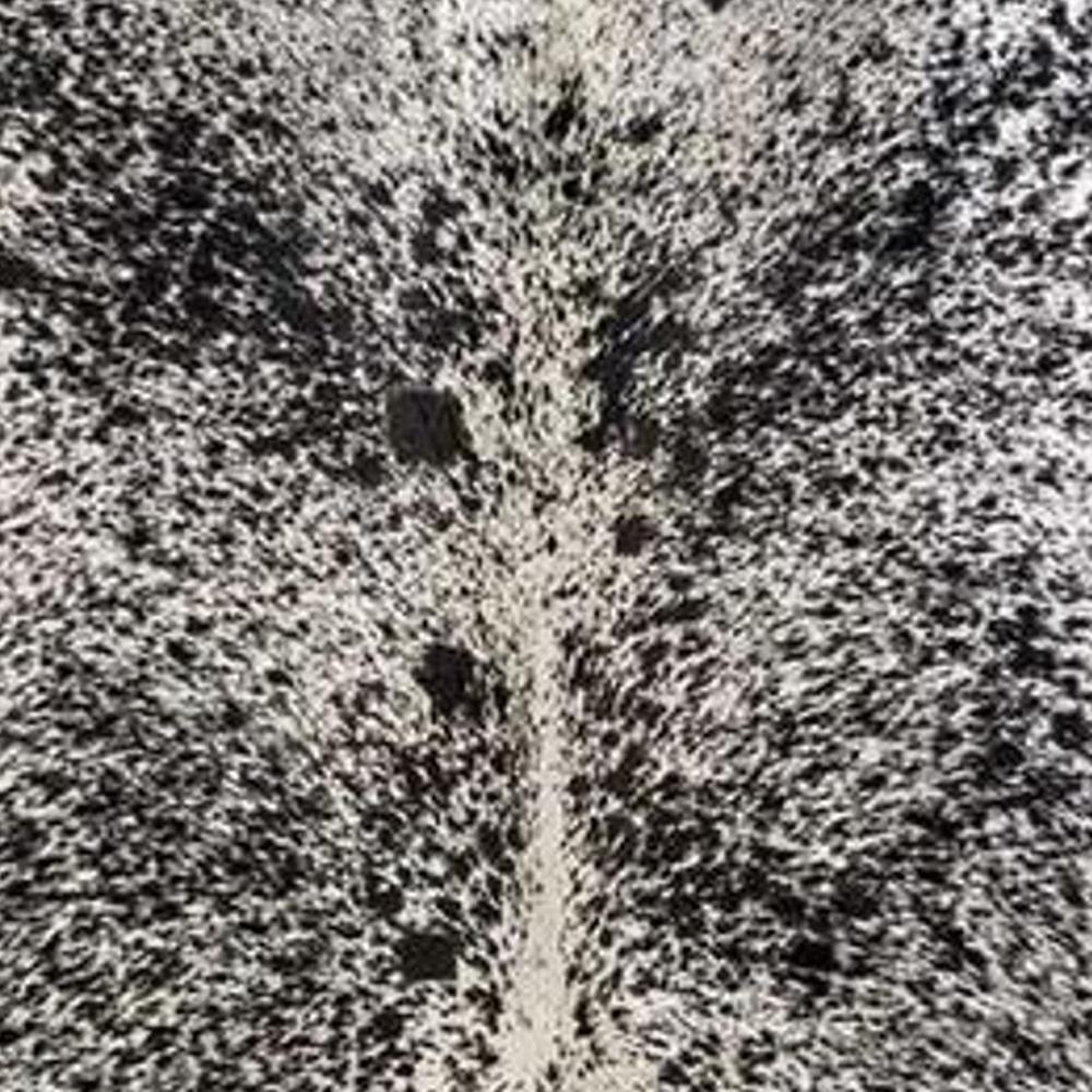 60" x 84" Salt And Pepper Black And White Cowhide - Area Rug - 317319. Picture 2
