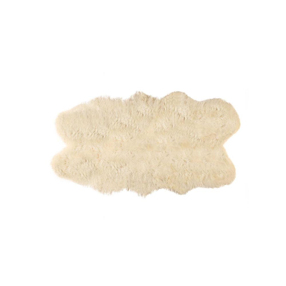 60" x 84" Chocolate And White Cowhide - Area Rug - 317323. Picture 1