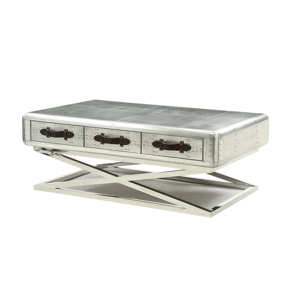 51" X 33" X 19" Aluminum Coffee Table. Picture 1