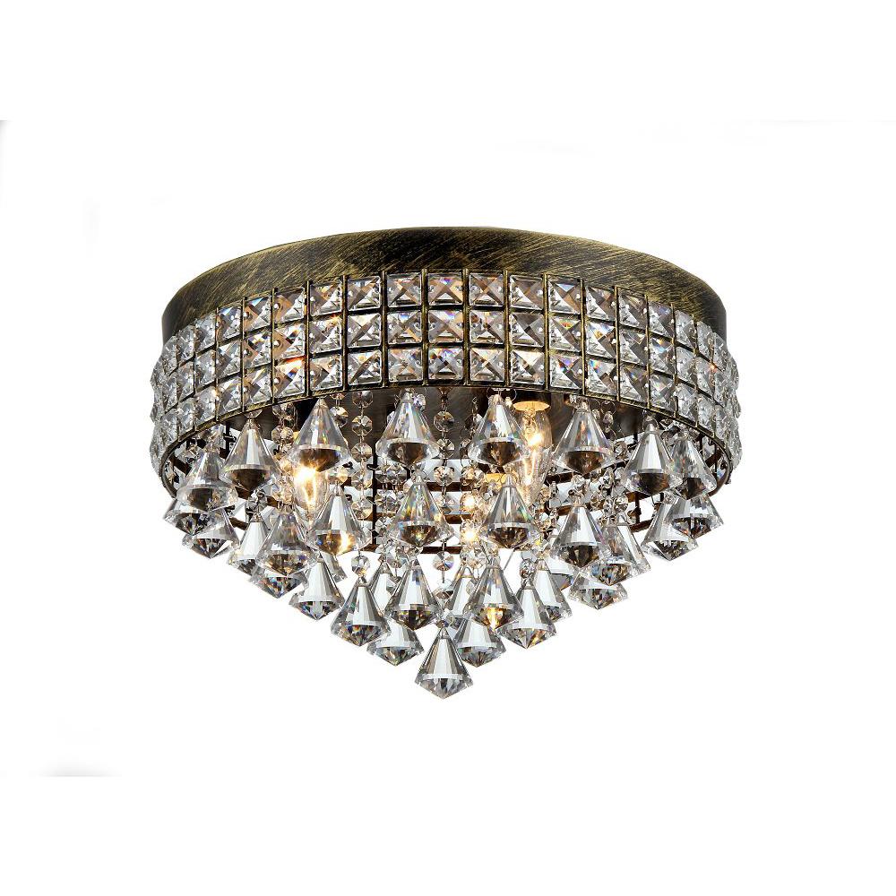 Melly 3-light Antique 16-inch Crystal Chandelier - 320532. Picture 1