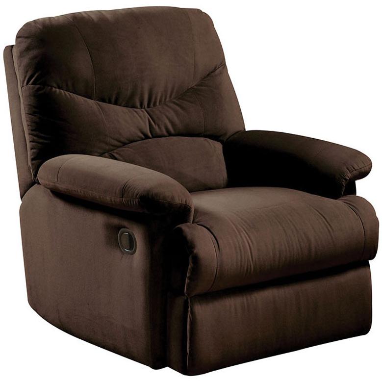 34.65" X 35.04" X 39.76" Chocolate Upholstered Motion Recliner - 320535. Picture 1