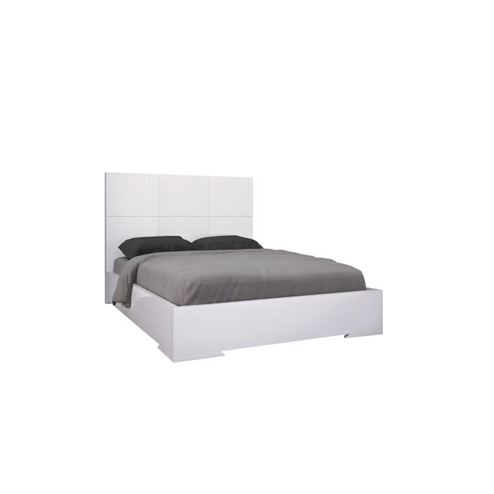 81" X 85" X 48" White Stainless Steel King Bed - 320670. Picture 2