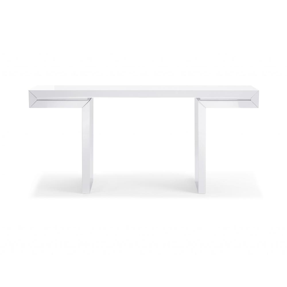 Console In High White Gloss Lacquer - 320716. Picture 1