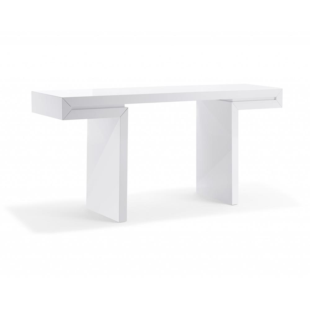 Console In High White Gloss Lacquer - 320716. Picture 2