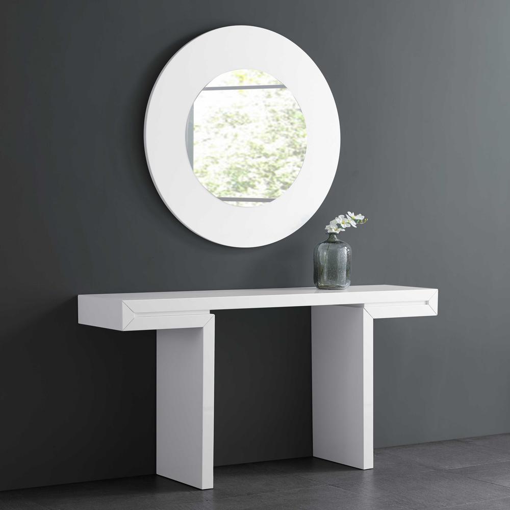 Console In High White Gloss Lacquer - 320716. Picture 3