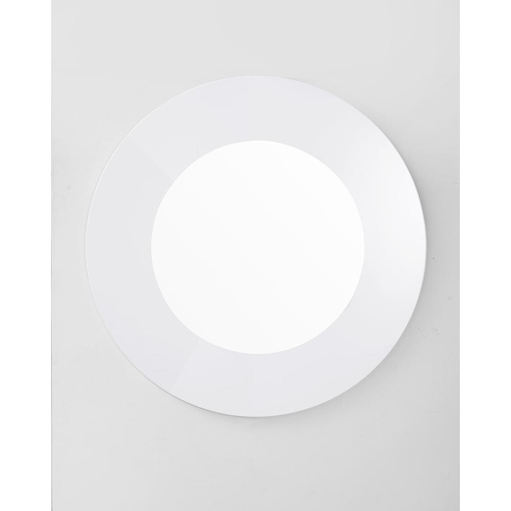 Mirror In High Gloss White Lacquer - 320814. Picture 1