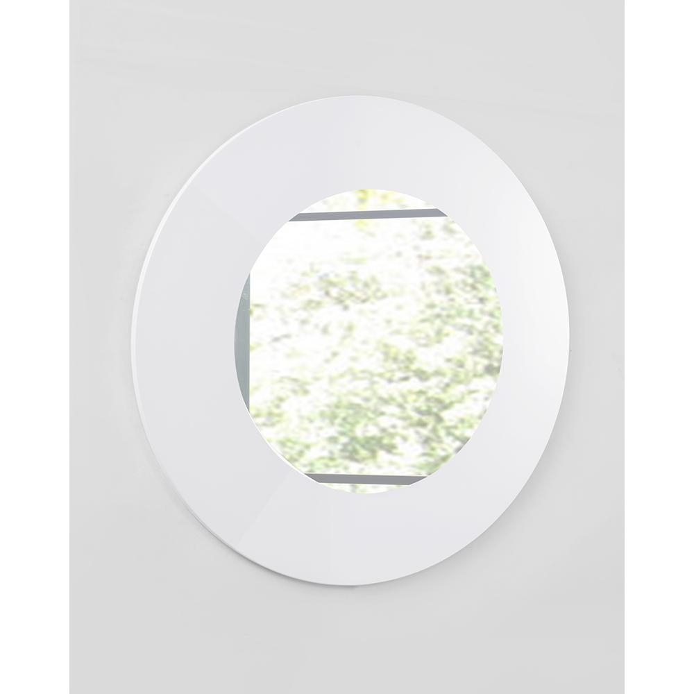 Mirror In High Gloss White Lacquer - 320814. Picture 2