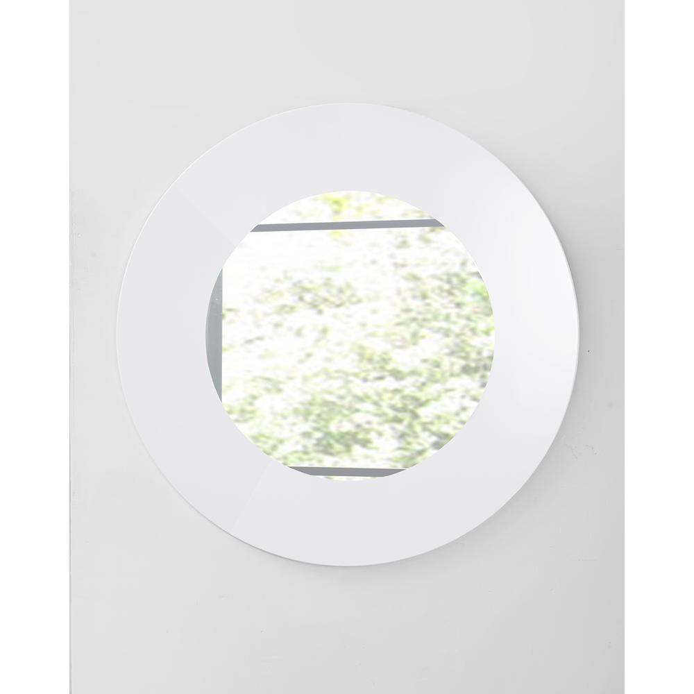 Mirror In High Gloss White Lacquer - 320814. Picture 4
