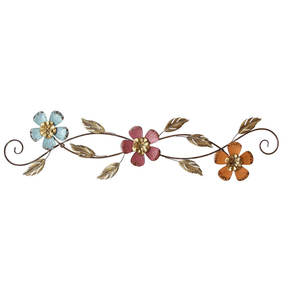 Chic Floral Scroll Metal Wall Decor - 321075. Picture 1