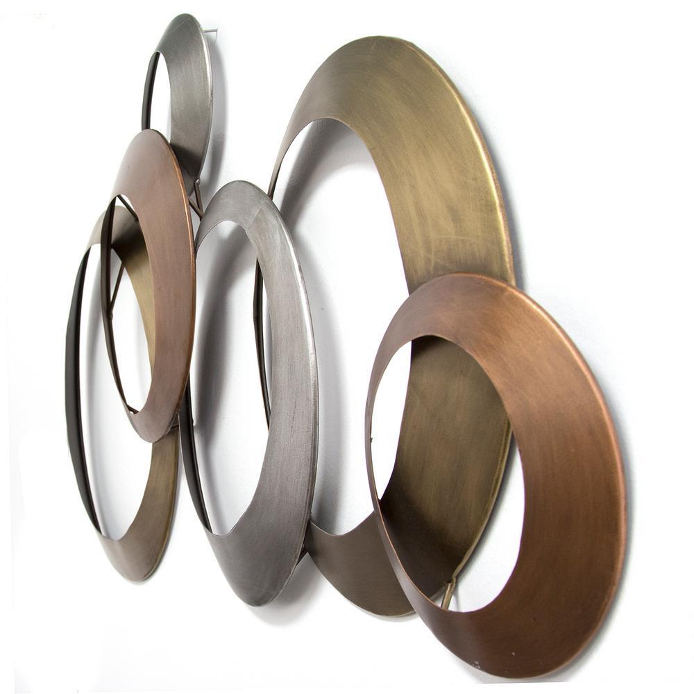 Multi-Metallic Ring Wall Decor - 321206. Picture 1