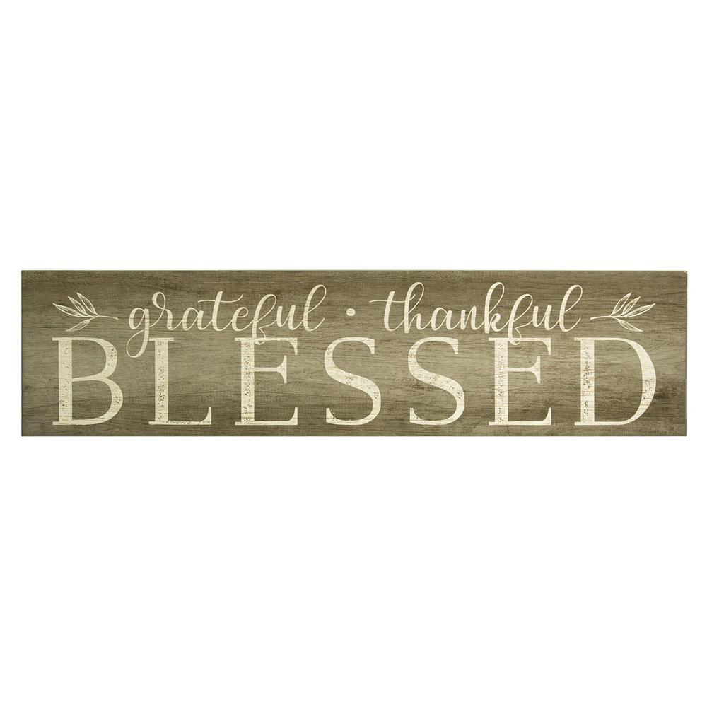 Grateful  Thankful  Blessed Wooden Wall Decor - 321210. Picture 1