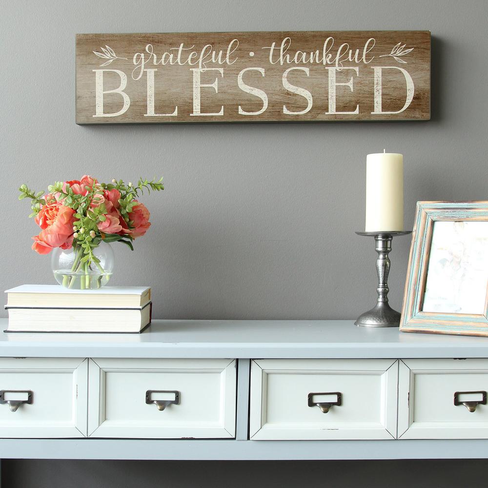 Grateful  Thankful  Blessed Wooden Wall Decor - 321210. Picture 2