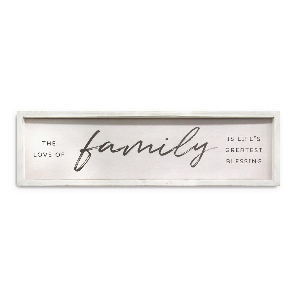 Family is Life's Greatest Blessings Black and White Wall Art - 321253. Picture 1
