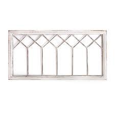 Distressed White Metal and Wood Framed Wall Art - 321316. Picture 1