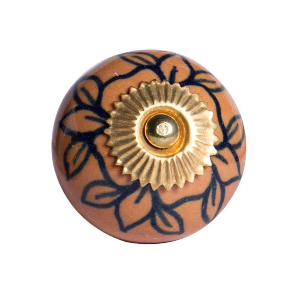 1.5" x 1.5" x 1.5" Orange Gold And Black  Knobs 8 Pack - 321648. Picture 2