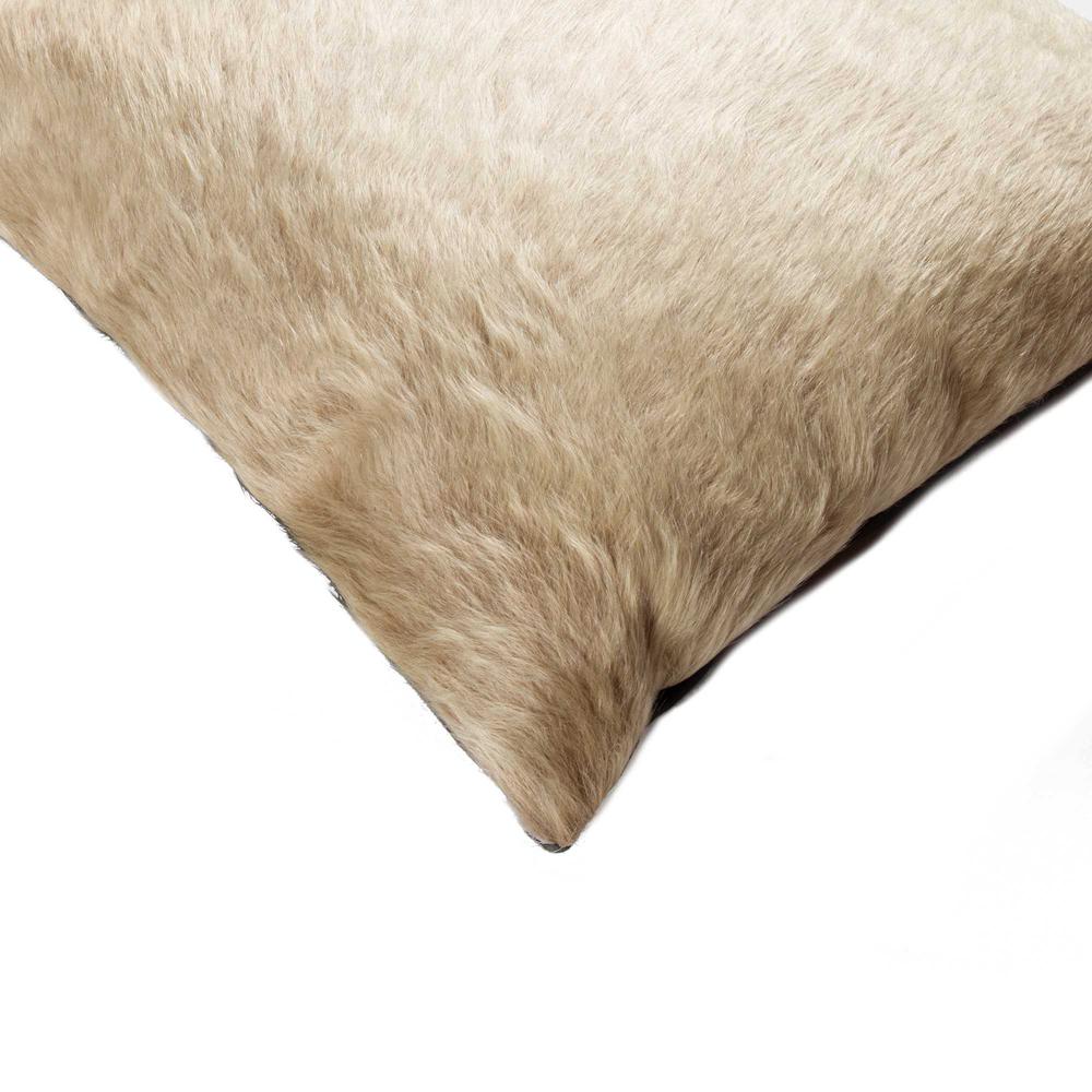 18" x 18" x 5" Natural Torino Cowhide  Pillow - 328250. Picture 2