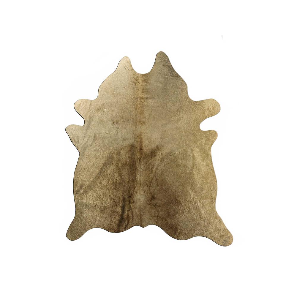 72" x 84" Taupe Cowhide  Area Rug - 328305. Picture 1