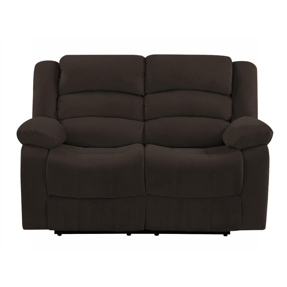 40" Contemporary Brown Fabric Loveseat - 329368. Picture 1