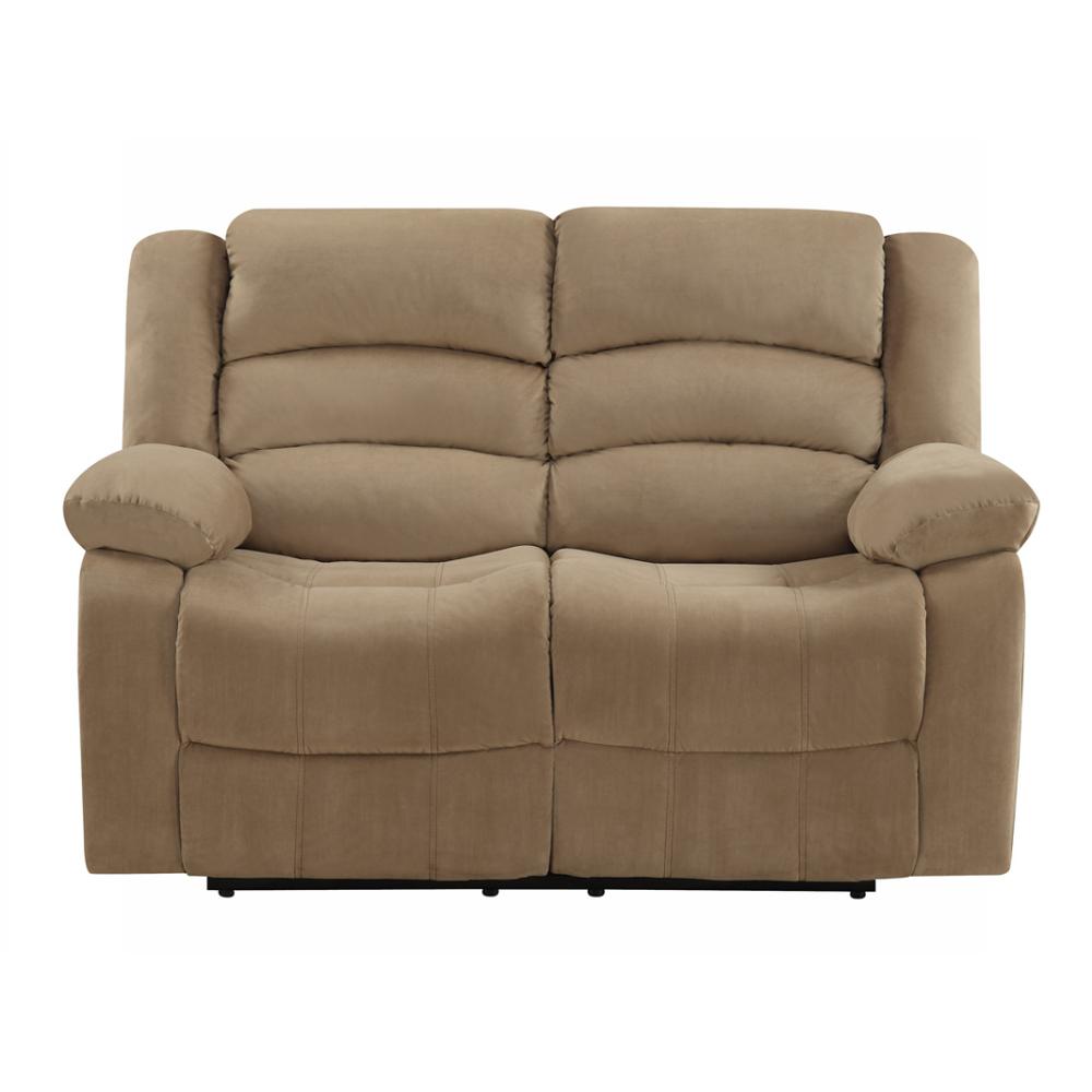 40" Contemporary Beige Fabric Loveseat - 329372. Picture 1