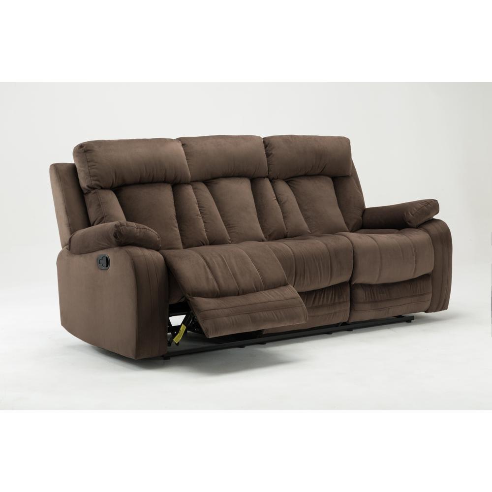 40" Modern Brown Fabric Sofa - 329379. Picture 1