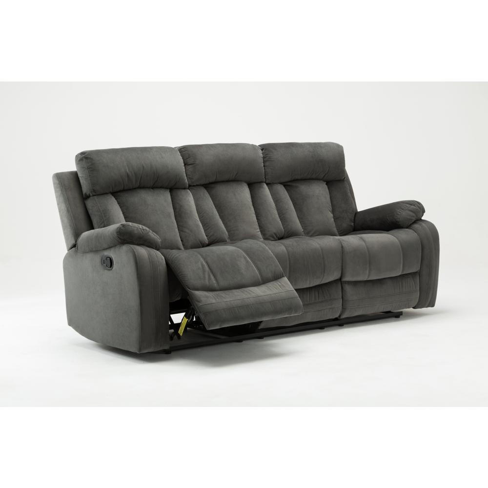 40" Modern Grey Fabric Sofa - 329387. Picture 1