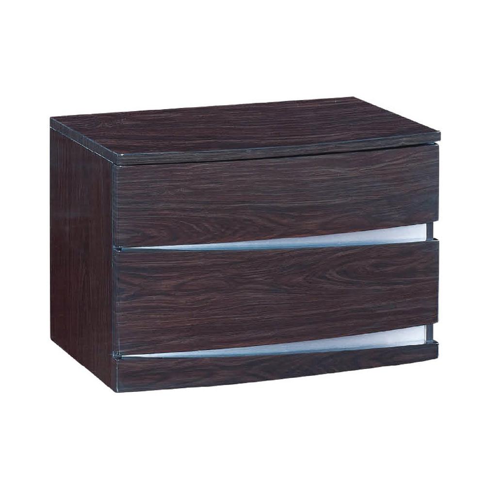 16.5" Exquisite Wenge High Gloss Nightstand - 329624. Picture 1